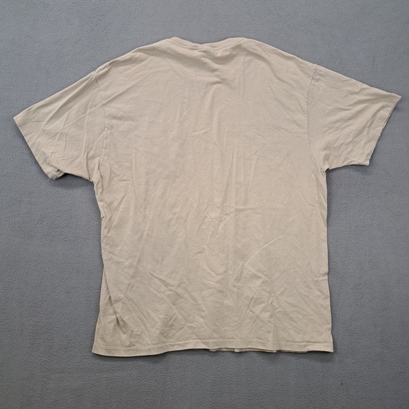 Polo by Ralph Lauren Beige Cotton Pocket T Shirt Mens XL Made in USA - Picture 9 of 10